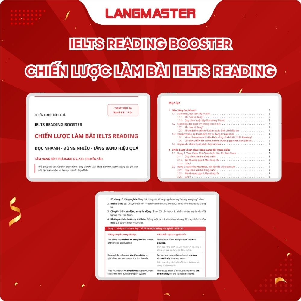 IELTS Reading Booster: Chiến lược làm bài IELTS Reading