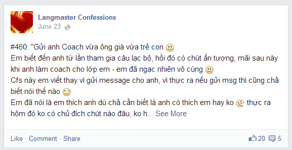 tiếng anh langmaster confession