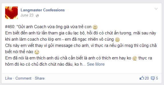 tiếng anh langmaster confession