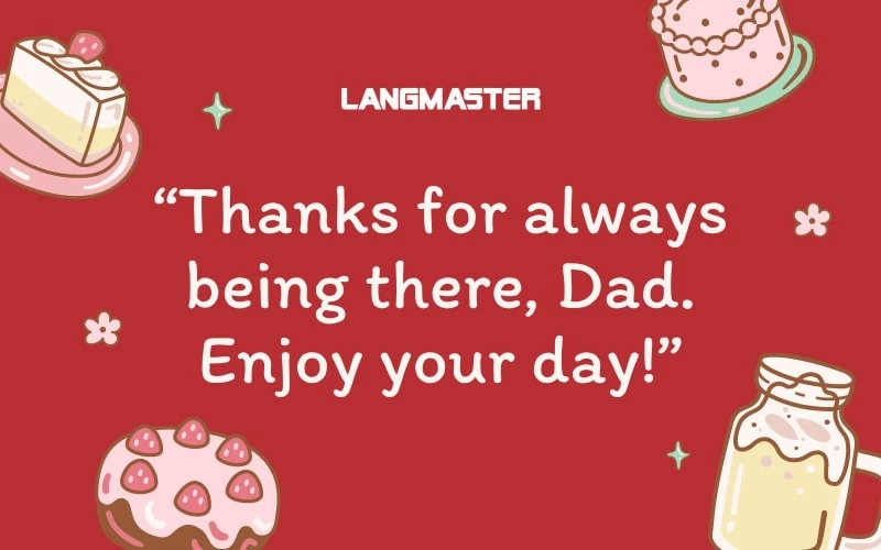 Những lời chúc mừng ngày của Cha bằng tiếng Anh ngắn gọn