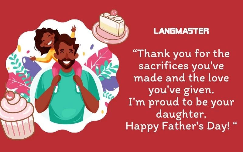 Những lời chúc Ngày của Cha bằng tiếng Anh từ con gái dành cho bố
