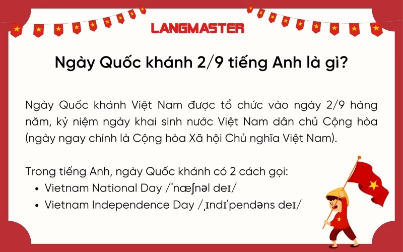 Ngày Quốc khánh 2/9 là ngày lễ quan trọng tại Việt Nam