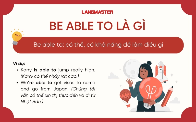 Be able to trong tiếng Anh là có thể, có khả năng để làm điều gì