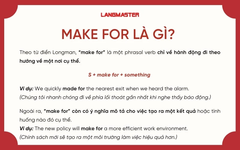 Make for nghĩa là gì?