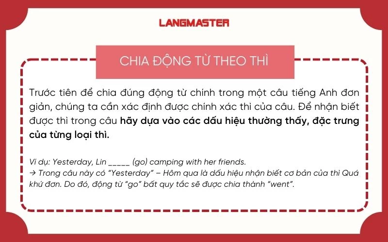 chia động từ theo thì