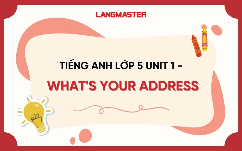 TIẾNG ANH LỚP 5 UNIT 1 - WHAT'S YOUR ADDRESS