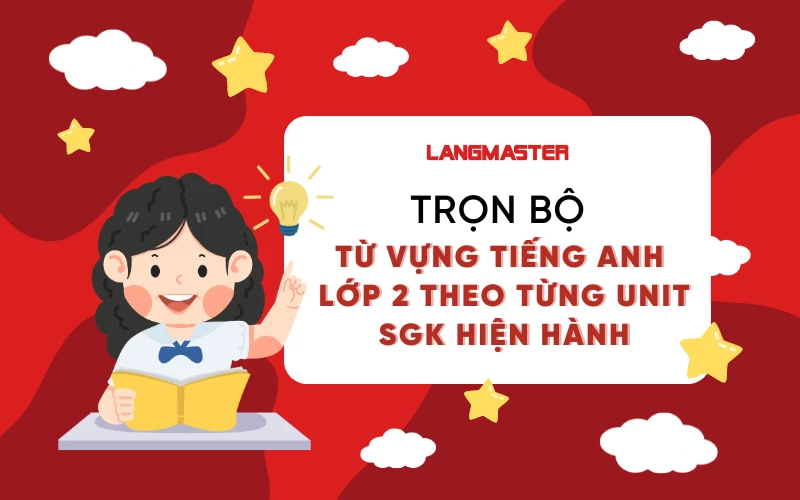 TỪ VỰNG TIẾNG ANH LỚP 2 SÁCH MỚI THEO TỪNG UNIT