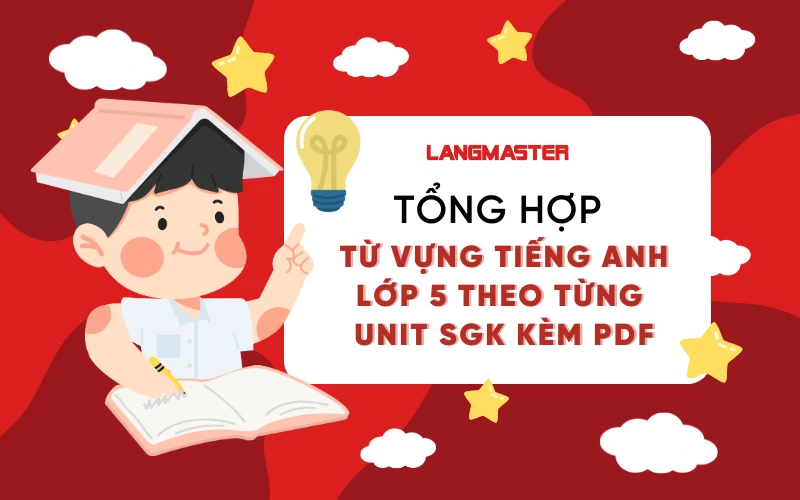 TỔNG HỢP TỪ VỰNG TIẾNG ANH LỚP 5 THEO TỪNG UNIT SGK KÈM PDF