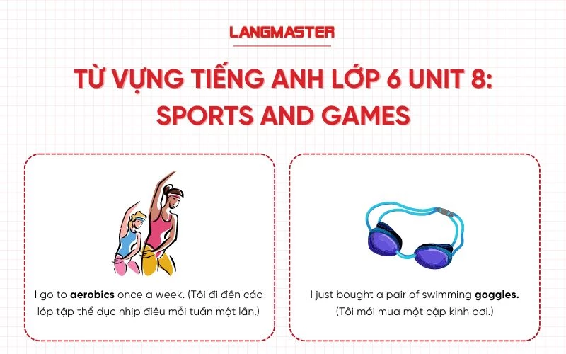 Từ vựng tiếng Anh lớp 6 Unit 8 - Sports and games (Thể thao và trò chơi)