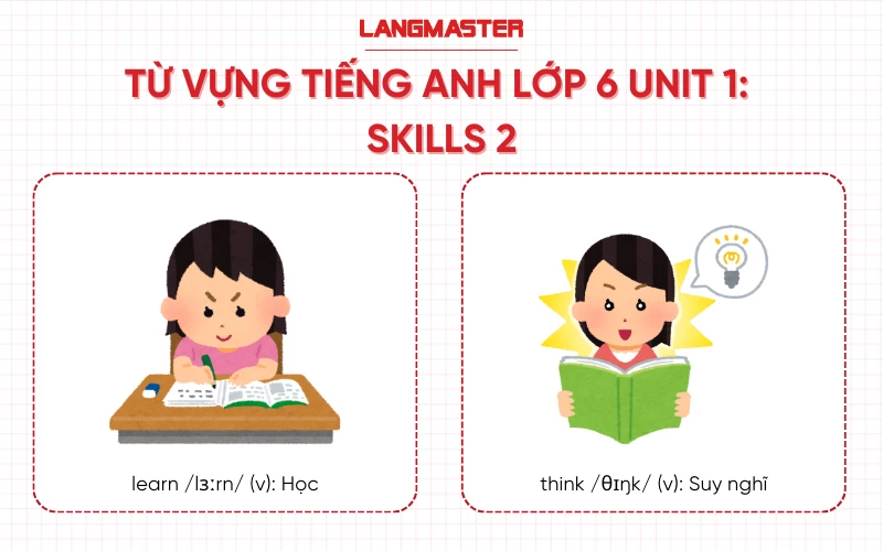 Từ vựng Tiếng Anh lớp 6 Unit 1 Skills 2 Global Success