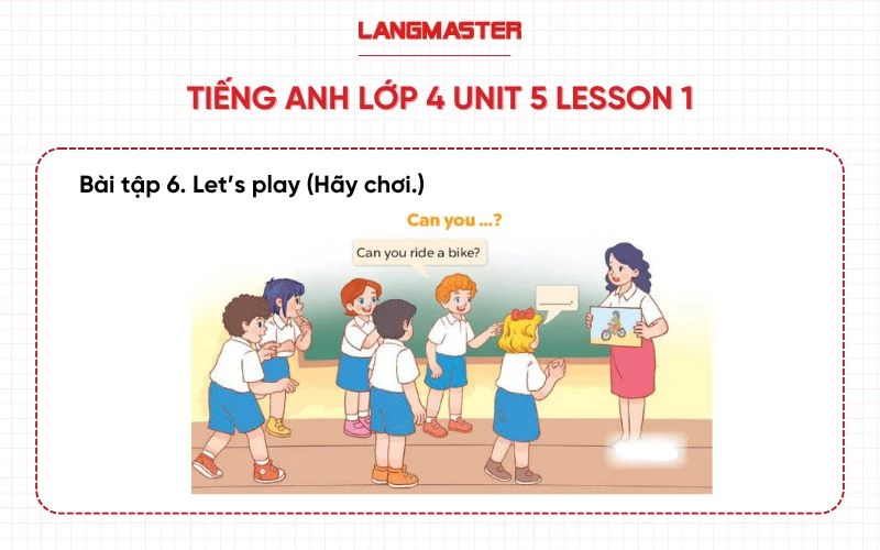 Tiếng anh lớp 4 unit 5 bài 6