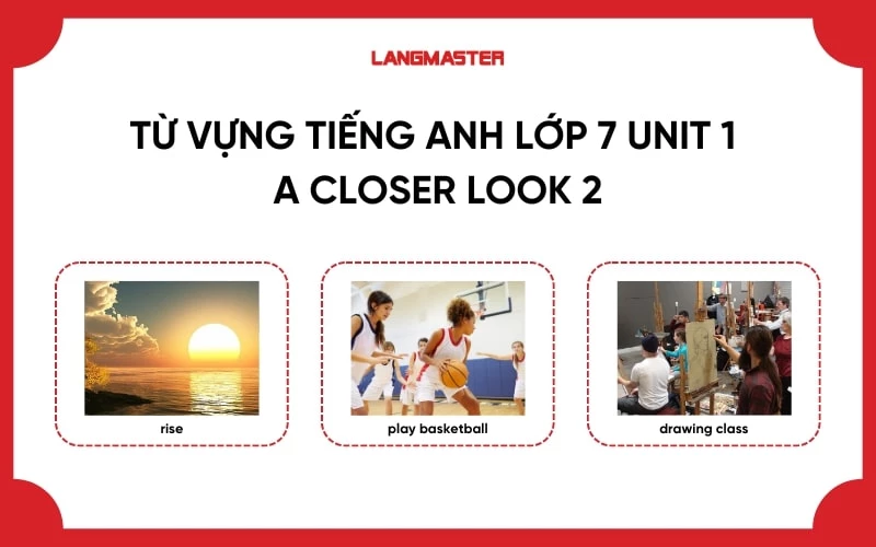 Tư vựng tiếng Anh lớp 7 Unit 1 A closer look 2