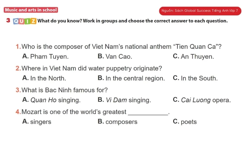 tiếng anh lớp 7 unit 4 communication