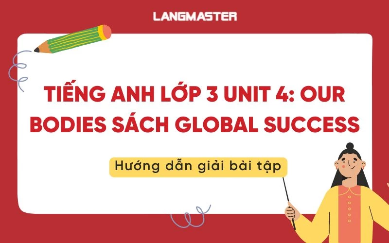 TIẾNG ANH LỚP 3 UNIT 4: OUR BODIES SÁCH GLOBAL SUCCESS