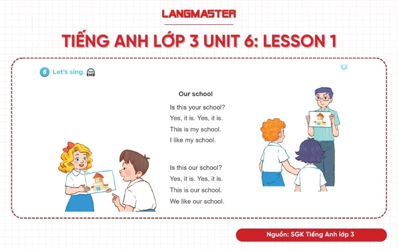 tiếng anh lớp 3 unit 6 lesson 1