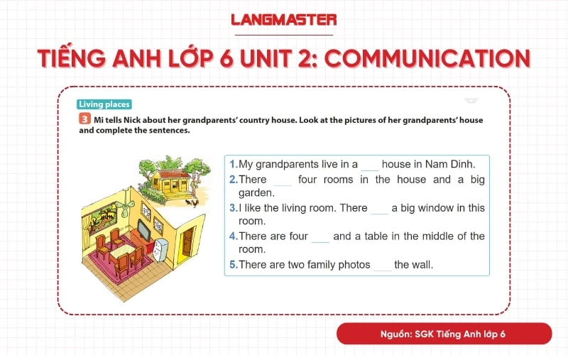 Tiếng Anh lớp 6 Unit 2 Communication