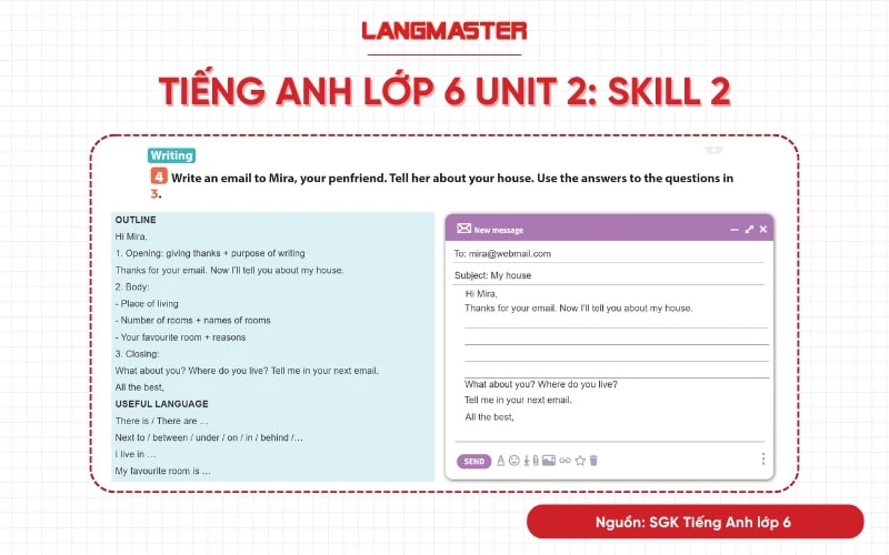 Tiếng Anh lớp 6 Unit 2 Skills 2