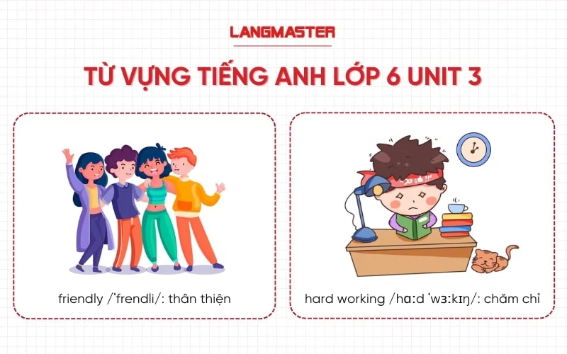 Từ vựng sách Tiếng Anh Unit 3 Global Success lớp 6