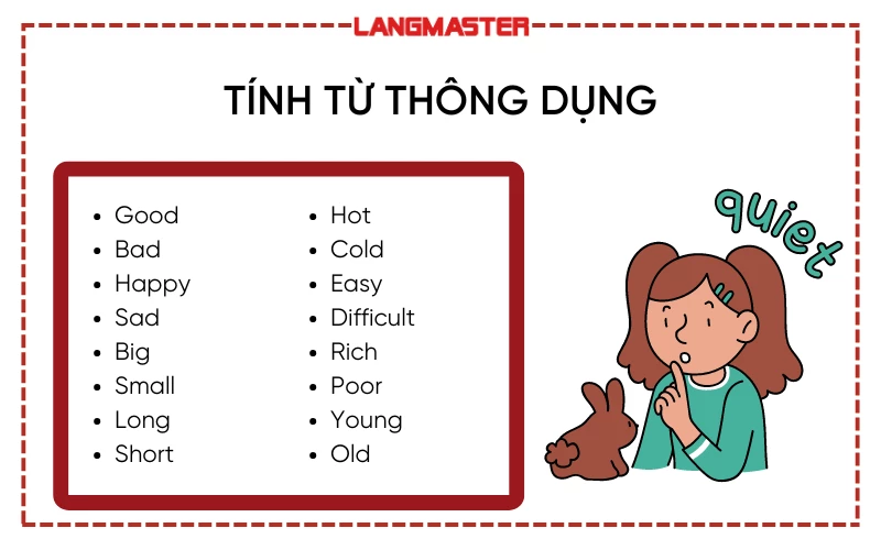 Tính từ tiếng Anh thông dụng