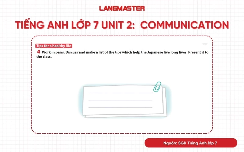 tiếng anh lớp 7 unit 2 communication