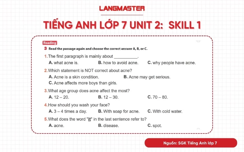 tiếng anh lớp 7 unit 2 skill 1