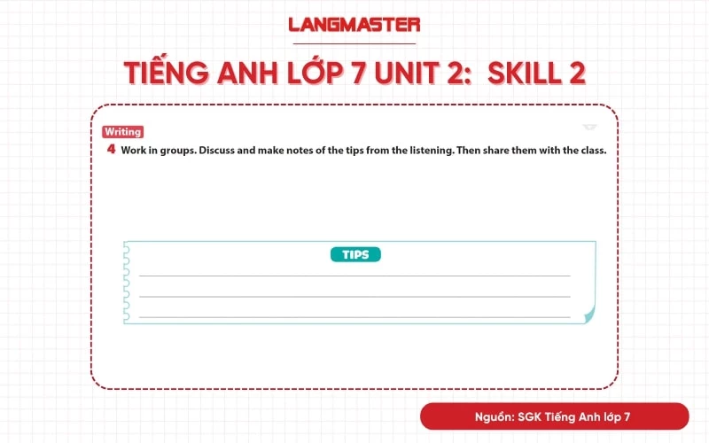 tiếng anh lớp 7 unit 2 skill 1