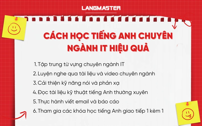 Cách học tiếng Anh chuyên ngành IT hiệu quả