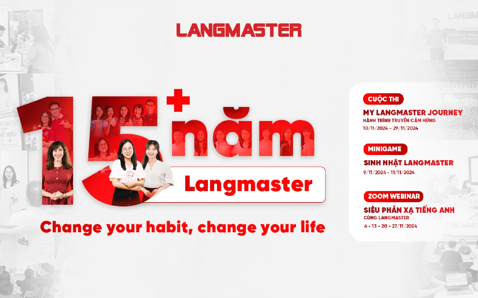 Langmaster - 15 NĂM HÀNH TRÌNH TRUYỀN CẢM HỨNG