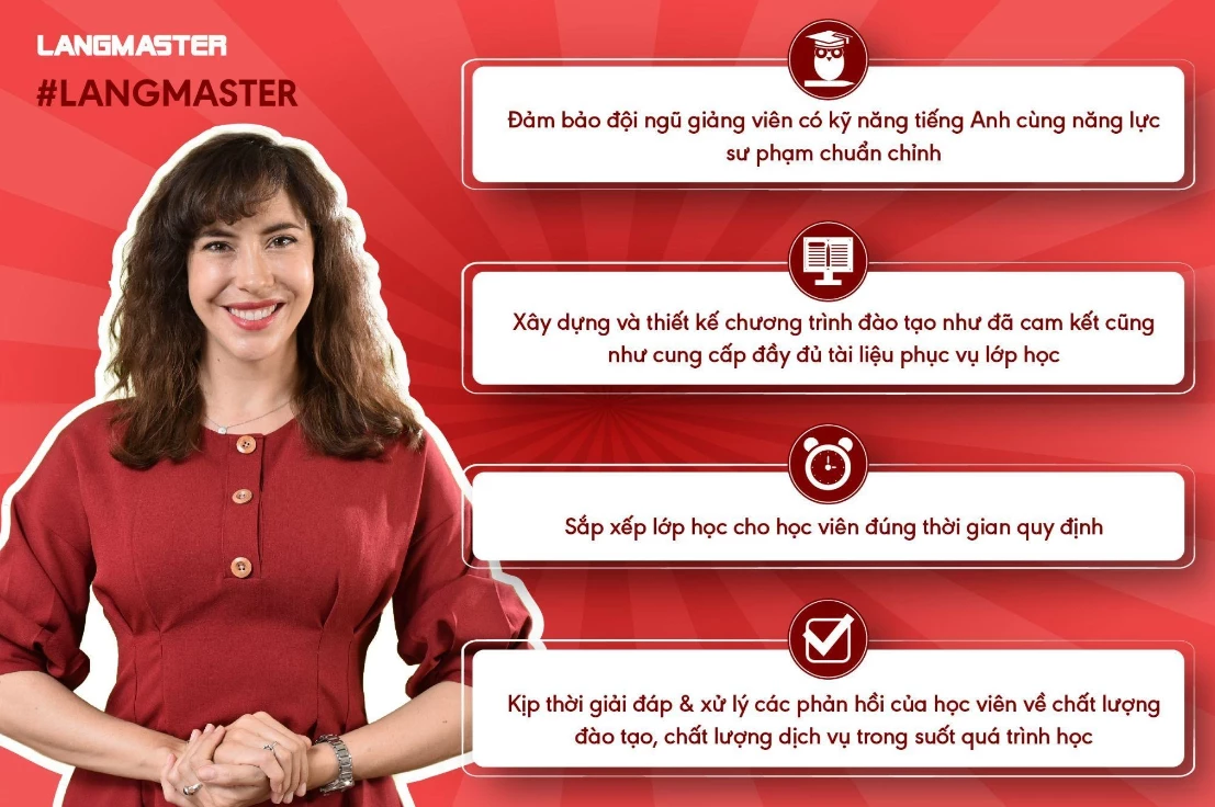 Cam kết học tiếng Anh giao tiếp theo nhóm tại Langmaster 