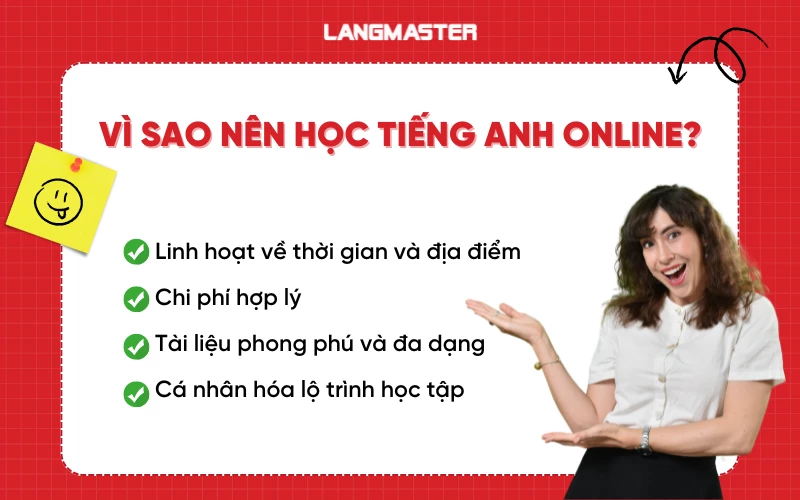 Vì sao nên học tiếng Anh online?