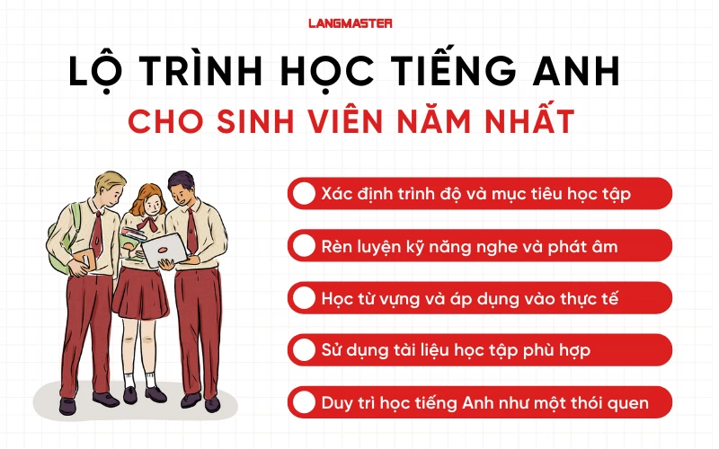 Lộ trình học tiếng Anh cho sinh viên năm nhất