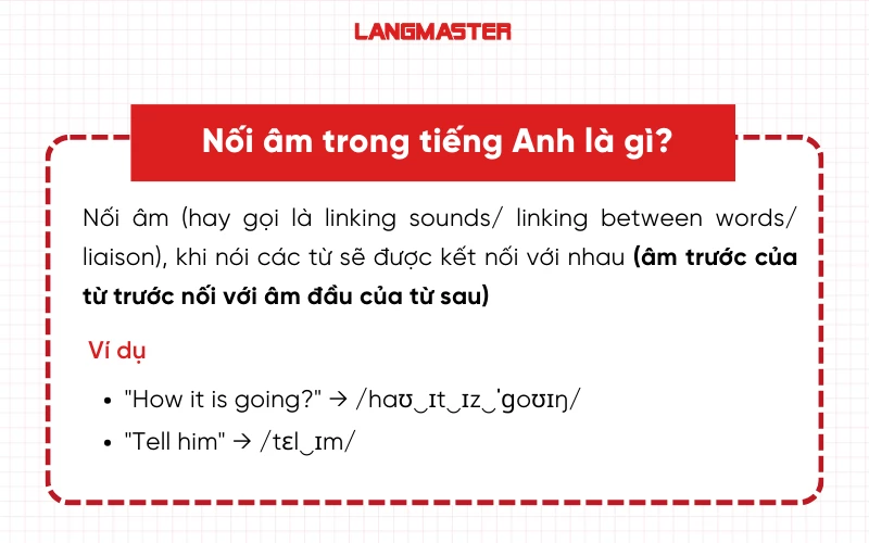 Nối âm trong tiếng Anh là gì?