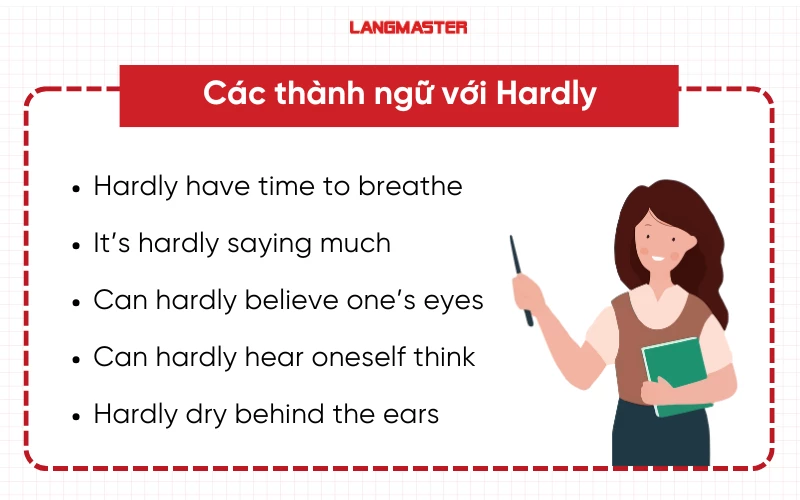 Các thành ngữ (idioms) hay với Hardly