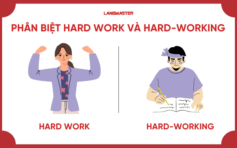 Phân biệt hard work và hard-working trong tiếng Anh