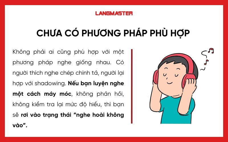 Chưa có phương pháp luyện nghe phù hợp
