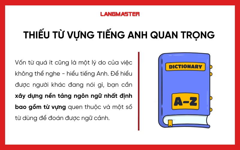 nghe tiếng anh nhiều nhưng không hiểu​ 