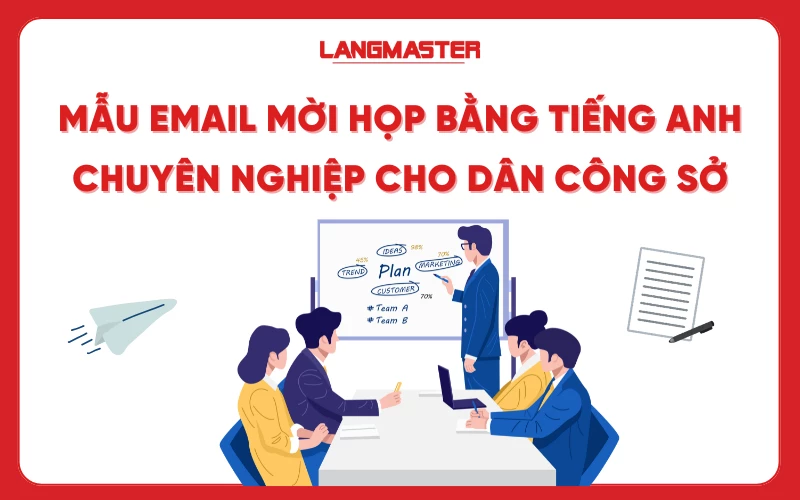 Mẫu email mời họp bằng tiếng Anh chuyên nghiệp cho dân công sở