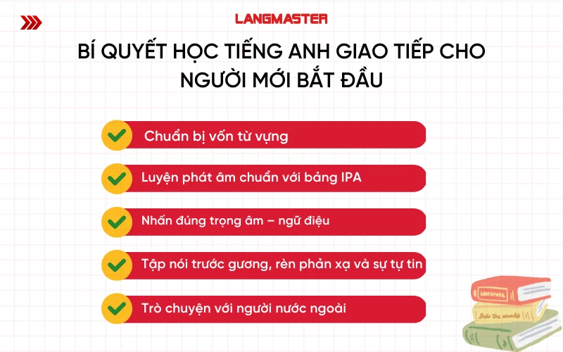 Bí quyết học tiếng Anh giao tiếp cho người mới bắt đầu