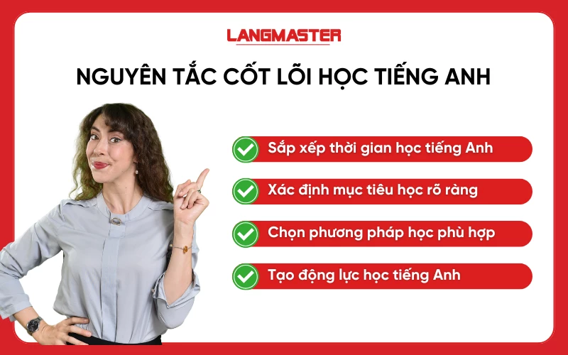 Nguyên tắc học tiếng Anh cốt lõi dành cho người bận rộn
