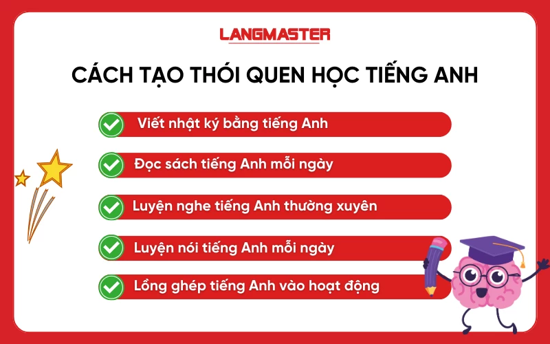 Tạo thói quen học tiếng Anh hiệu quả cho người mới học