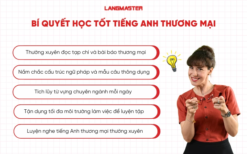 Bí quyết học tốt tiếng Anh thương mại