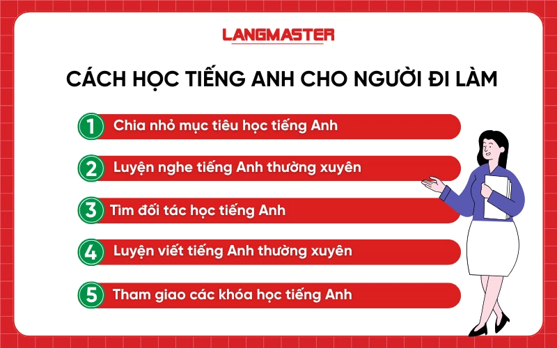 Cách học tiếng Anh hiệu quả cho người đi làm