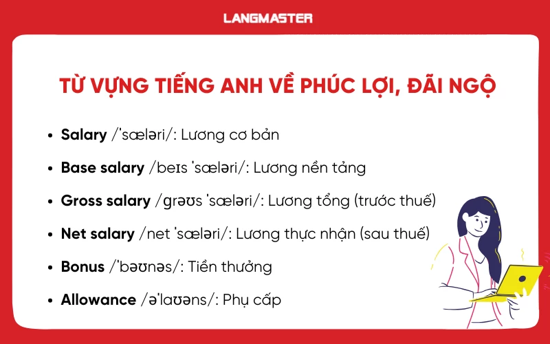 Từ vựng tiếng Anh về phúc lợi, đãi ngộ của người lao động