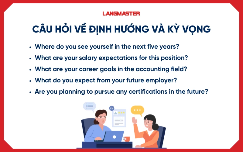 Câu hỏi về định hướng và kỳ vọng (Goals & expectations)