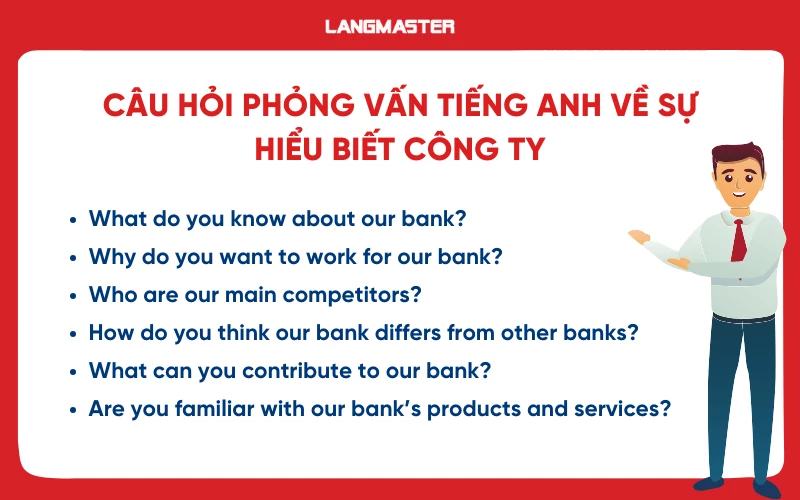 Câu hỏi phỏng vấn tiếng Anh ngành Ngân hàng thường gặp
