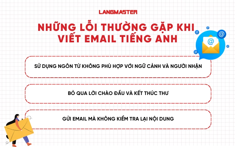 Những lỗi thường gặp khi viết email tiếng Anh