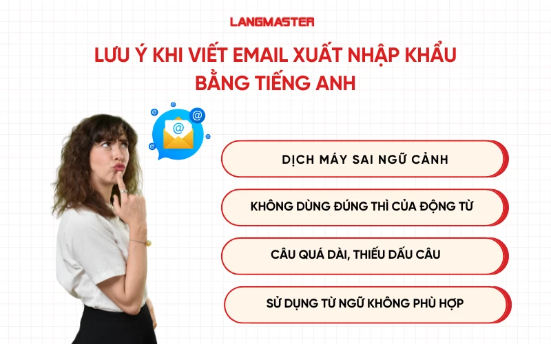 Lưu ý khi viết email Xuất nhập khẩu bằng tiếng Anh