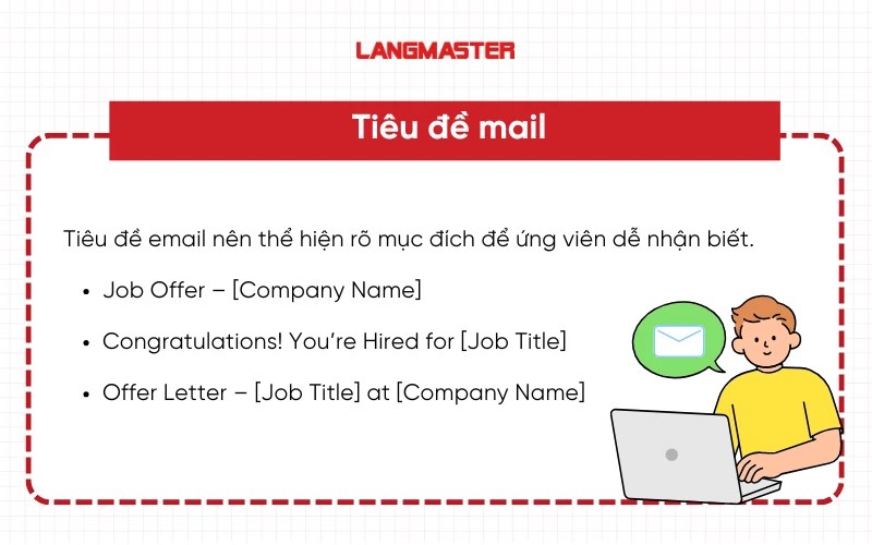 Cách viết email thông báo trúng tuyển bằng tiếng Anh