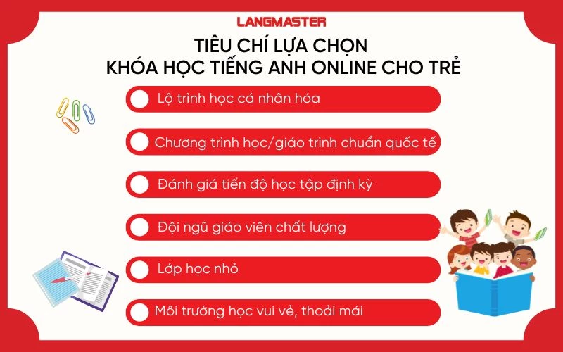 Tiêu chí lựa chọn khóa học tiếng Anh online cho trẻ