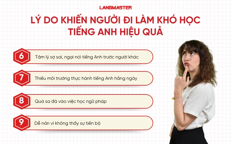 Lý do khiến người đi làm khó học tiếng Anh hiệu quả
